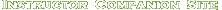Instructor Companion Site