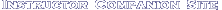 Instructor Companion Site