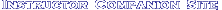 Instructor Companion Site